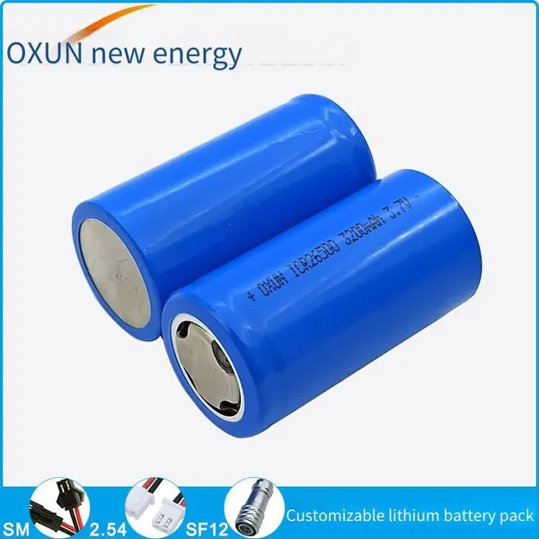 Oxun Battery, 26500 Lithium Battery, 3.7v, 3200mah, Batteries for Power Tools and Flashlights photo-2