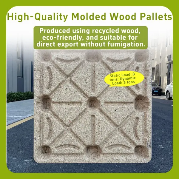 Eco-friendly, Recyclable Molded Wood Pallets — Compliant With European and American Standards — Hassle-Free Export photo-3