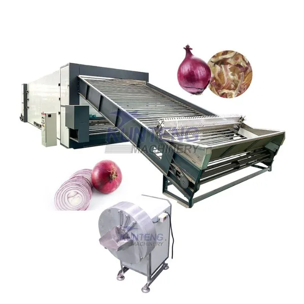 Industrial Mesh Belt Dryer Equipment Onion Dehydration Machine Dehydrated Onion Production Line EPC