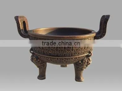 Modern Bronze Sculpture Urban Tripod Shaped Ashtray Statue