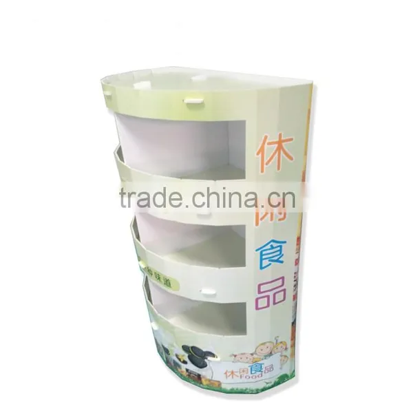 Supermarket Cardboard Book Shelves Supermarket Book Display Shelf photo-4