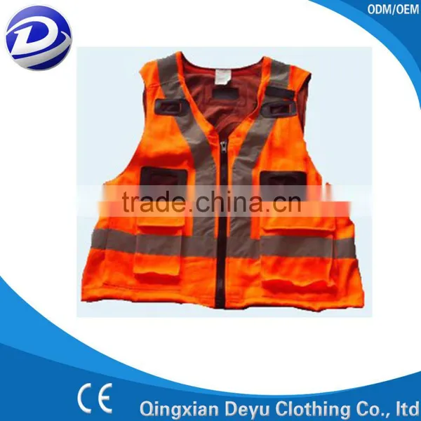 Fluorescent Reflective Safety Vest or Waistcoat