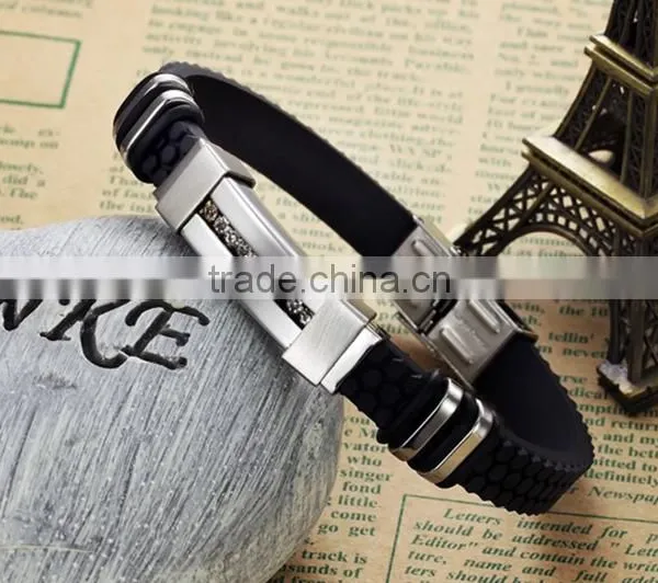 Most Popular Bracelet Silicone Metal New Trendy photo-3
