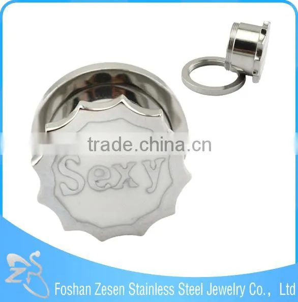 TP011380 China Factory Stainless Steel Ear Plug Gay Pink Sexy Body Piercing Jewelry photo-2