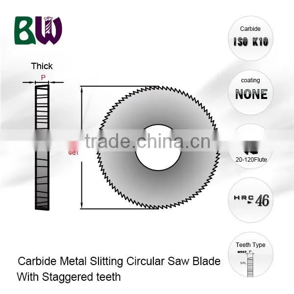 Staggered Teeth TCT Circular Saw Blade For Aluminium Cutting photo-2