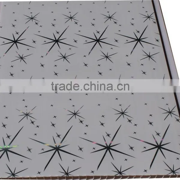 Hot Foil Stamping Pvc Ceiling Panel,ceiling Pvc Panel, Plastic Ceiling T001 photo-4