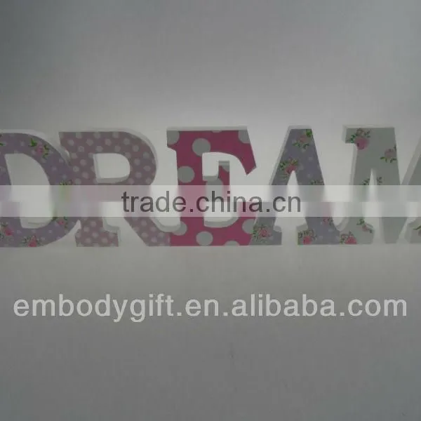 Hot Sale Home Decoration Dream Words Letters