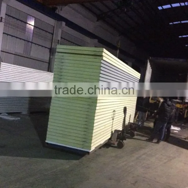 75mm Thickness PU Foam Sandwich Wall Panel, Wall Sandwich Panel Price for Refrigerating Room photo-6