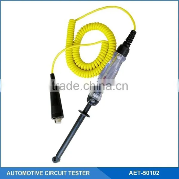 6-12Voltage Auto Electrical Circuit Tester With Hook Heavy Duty Probe and Coil Cord