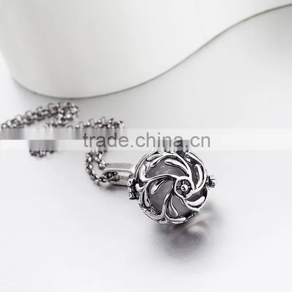 OEM Gold Filigree Cage Pregnancy Necklace photo-5