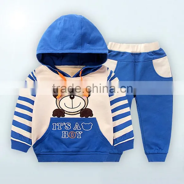 Top Seller Wholesale Long Sleeve Top and Pants for Winter Baby Clothes 2016