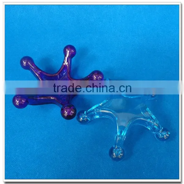 Five star shaped plastic manual body massager