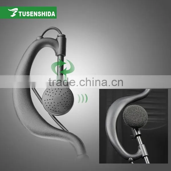 3.5mm Two Jacks Earphone Two Way Radio Headset Cheap Tensile Earpiece photo-4