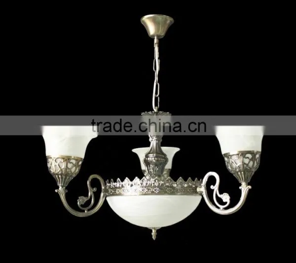 Large Bronze Chandelier Coozen Wrought Iron Retro Rustic Lighting Fixture photo-6