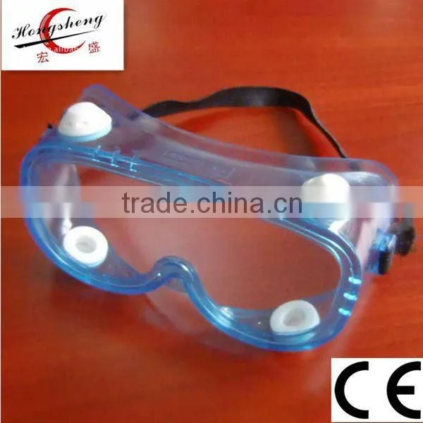 2016 Good Wide Vision Safety Goggles PC Safety Goggles of Soft Frame With Wide Vision Surgical Safety Goggles Manufacturer photo-2