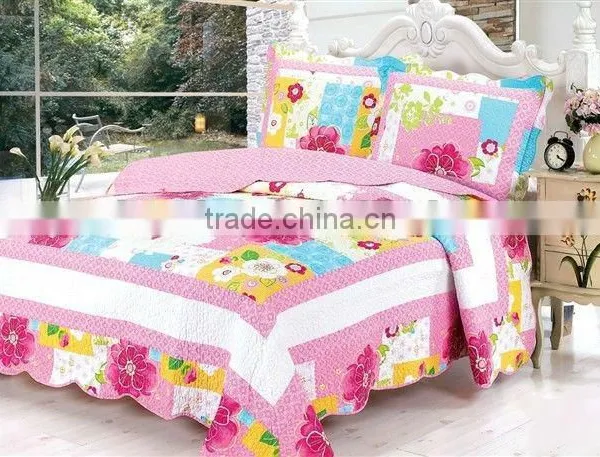 100 Cotton 300 Thread Count Twill Bedspread Set Queen and King