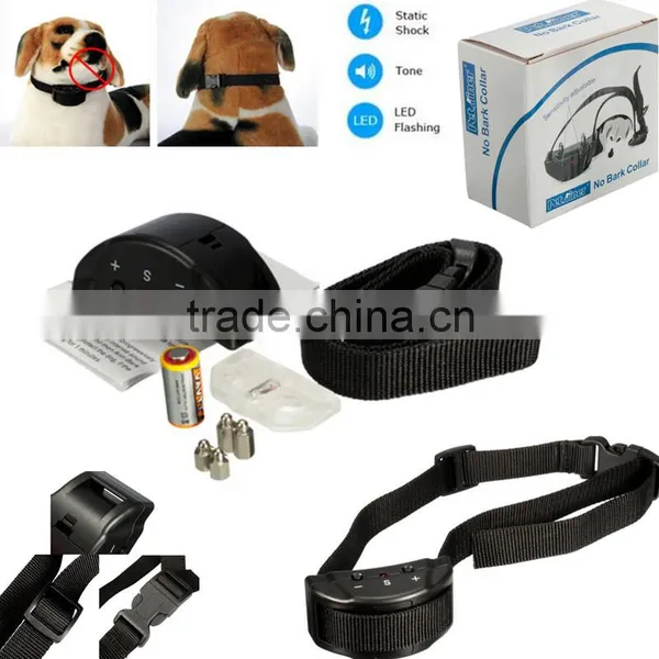 2015 New Arrival Anti Bark Stop Controller No Barking Remote Electric Shock Vibration Dog Pet Training Collar photo-2