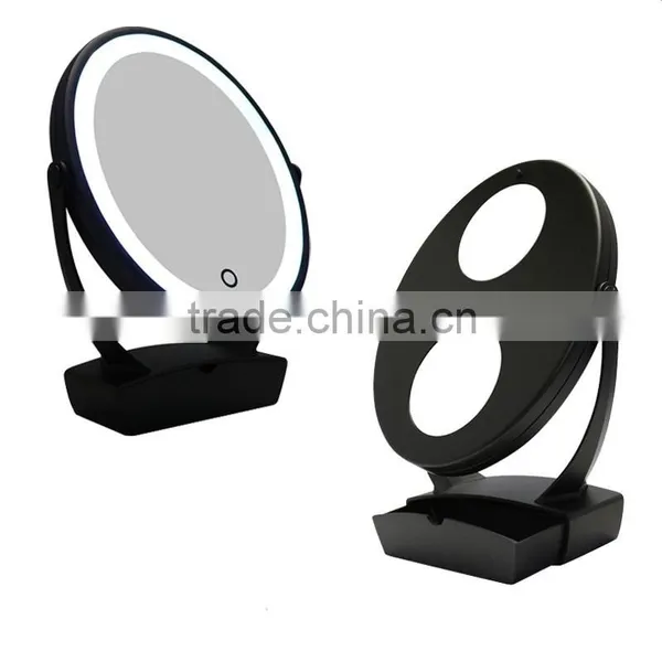 USB Charging Touch Sensor Control Vanity Led Lighted Mirror Magnifying photo-3