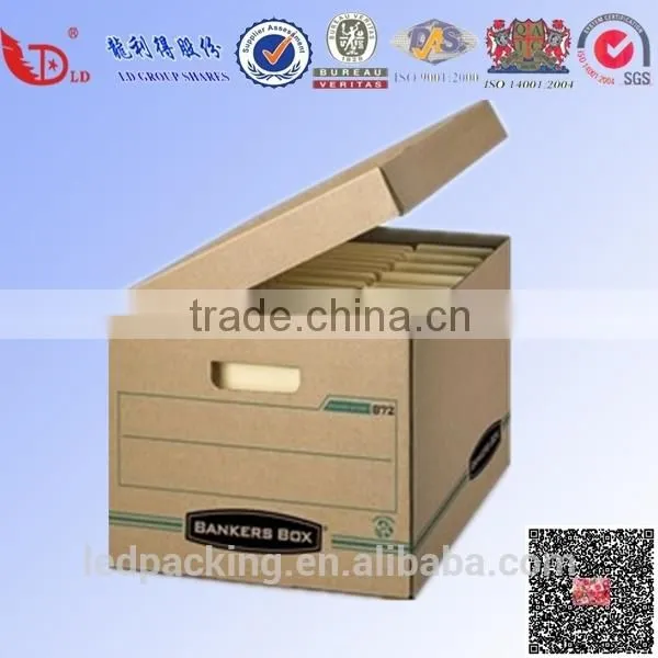 Top quality paper file cases ,customized file box