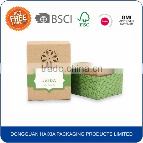Hot Selling Brown Craft Soap Gift Packaging Box photo-4