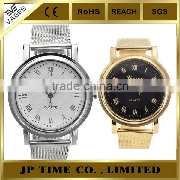 Fashion Unisex Bracelet Stainless Steel Crystal Dial Quartz Geneva Quartz Japan Movt Watch photo-2