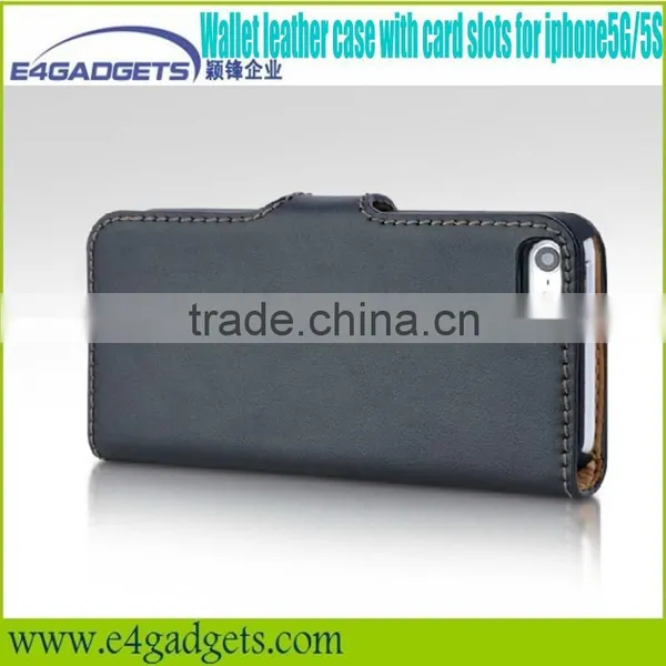 2013 Hot Selling Quality Genuine Leather Folio Case for Iphone5,for Iphone5 Cellphone Cases photo-5