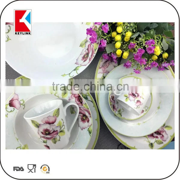High Quality Stoneware Dishes Wholesale Ceramic Dinnerware Germany Dinner Set Porcelain photo-3