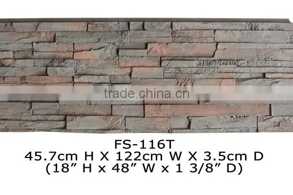 Polyurethane High Quality Beautiful Decorative pu Imitation Stone Wall Panel
