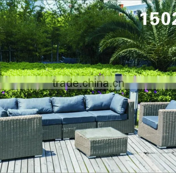 Alunimium Round Rattan Sofa Set Outdoor Furniture
