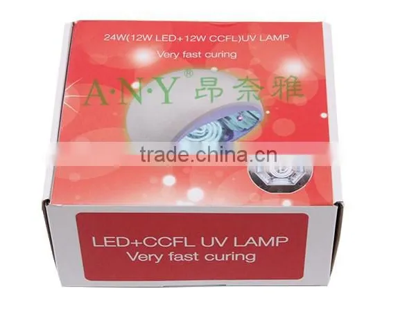 Nail Tools Polish Led UV Lamp Nail Dryer 24W 12W LED+12W CCFL photo-6