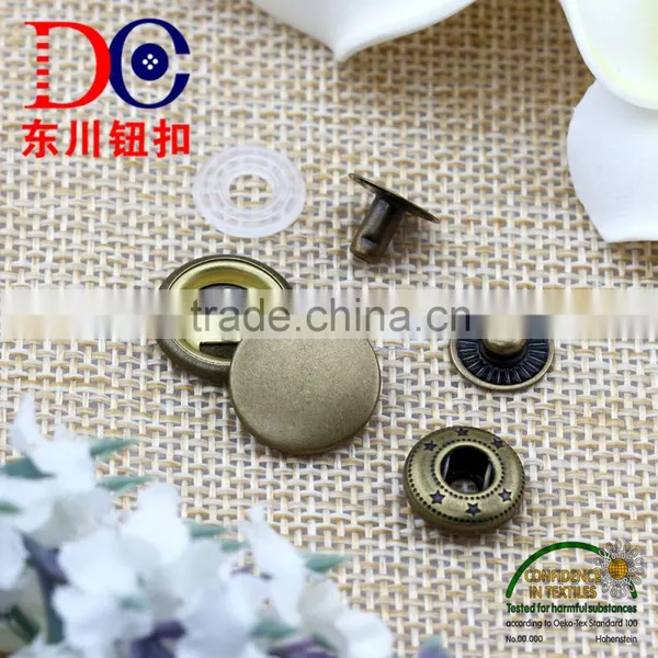 Oeko Tex Metal Button Spring Snap Fastener Four Part Press Button for Leather photo-4