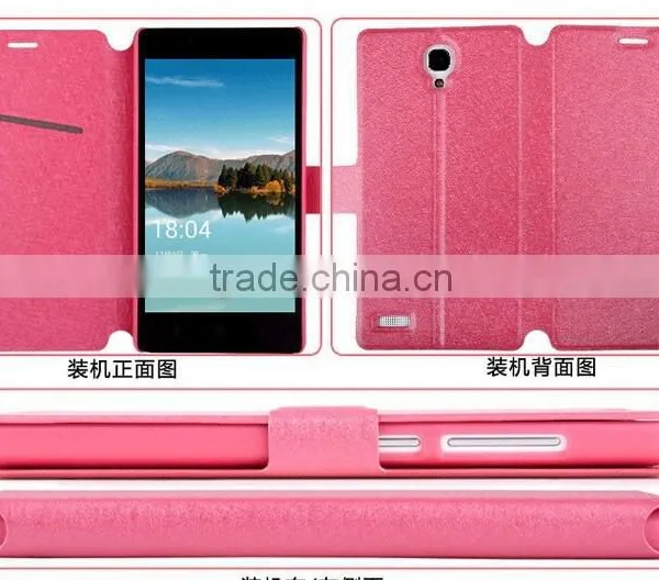 Silk Matte Pattern Wallet Stand Leather Case For XiaoMi Redrice Note 5.5"/Mi 1S/Mi 2/Mi 4/XiaoMi 3/Mi 1 1S photo-3
