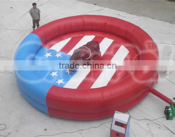 2016 Hot Sale Inflatable Mechanical Rodeo Bull Game With Inflatable Mattress China Supplier photo-2