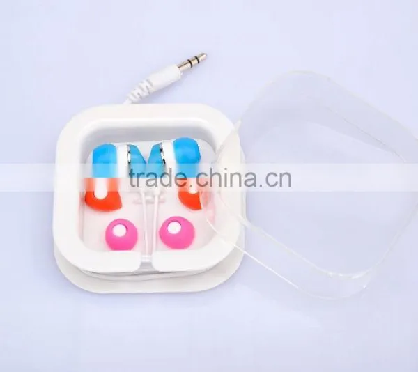 Low Cost Gift Earphone With Transparent Box