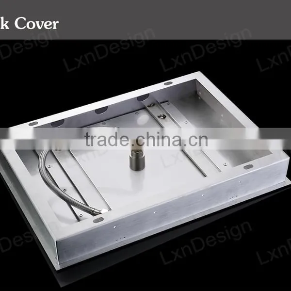 Bath Shower Temperature Control Led Color Change 20 Inch Embeded Ceiling Led Shower With 6 Body Jets photo-5