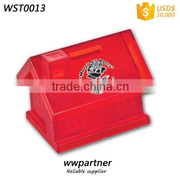 Personalized Money Box Plastic House Shape photo-2