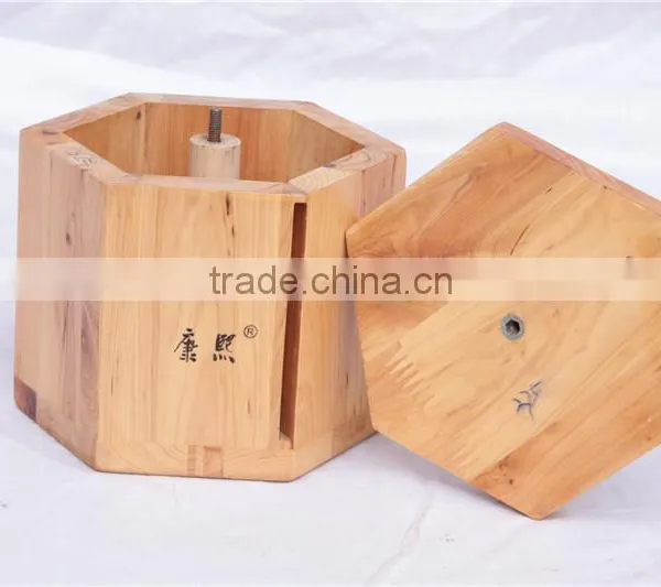 Wooden Roll Paper Box, Paper Box, Rolling Paper Box Nature Color photo-3