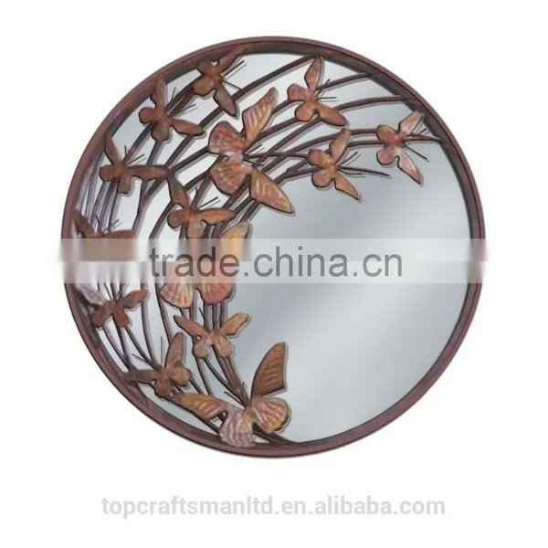 Metal Sculptor Wall Mirror