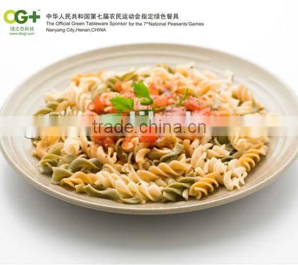 Kitchen Rice Husk Fiber Round Plate photo-6