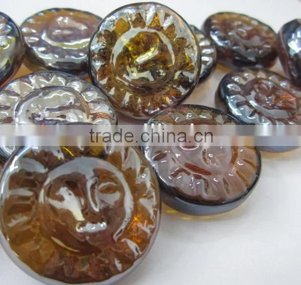 Transparent Star Leaf Glass Mosaic for Craft and Home Decoration photo-5