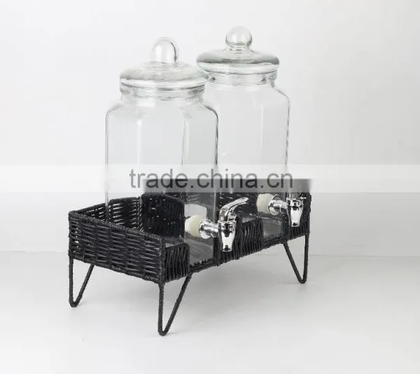 Wholesale Glass Beverage Dispenser Clear Glass Dispenser With Stand photo-3