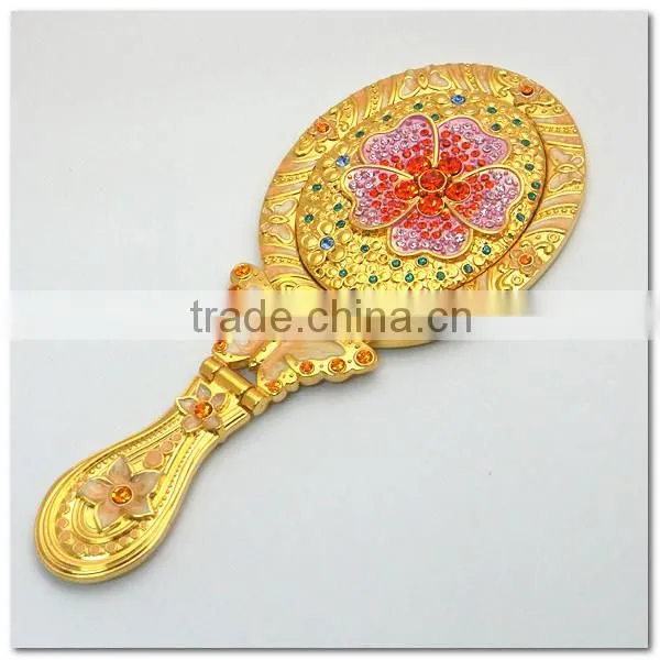 Personalized Small Beauty Hand Mirror photo-3