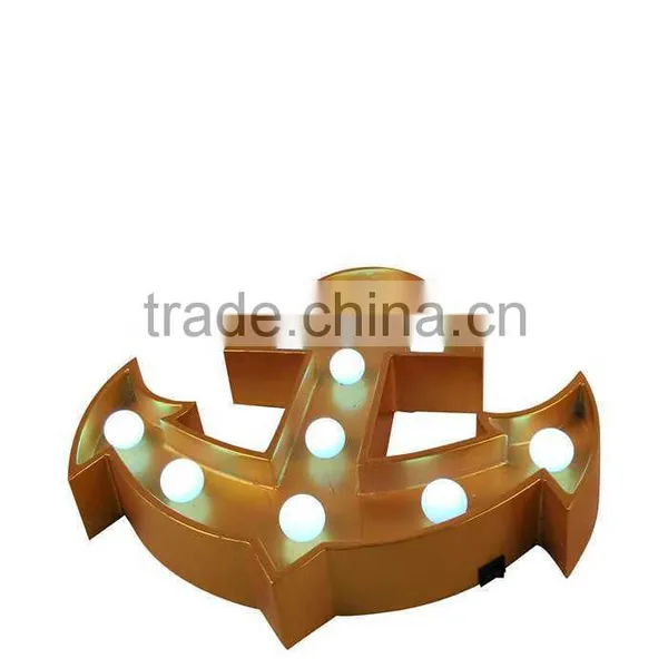 Led Anchor Shape Light Bedroom Decoration Marquee Lights photo-4