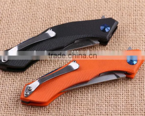 OEM 440 Stainless Steel Blade Material Survival Knife With G10 Handle photo-5