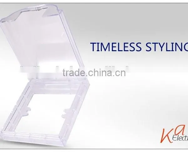 Transparent Waterproof Bathroom Light Switch Cover photo-3
