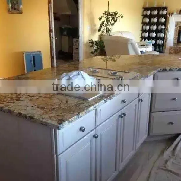 Prefabricated Golden Chocolate Granite Bar Countertops