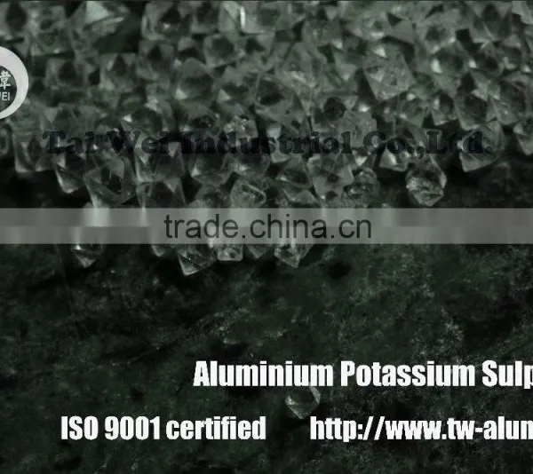 High Qulity 99.5%Min Crystal Face Tightenning Aluminium Potassium Sulphate photo-2