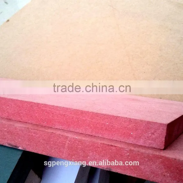 Fireproof Material Red Color Plain MDF photo-4