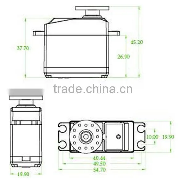 HOT SALE K-power P0600 RC Analog Plastic Gear Servo Standard Size Servo photo-3