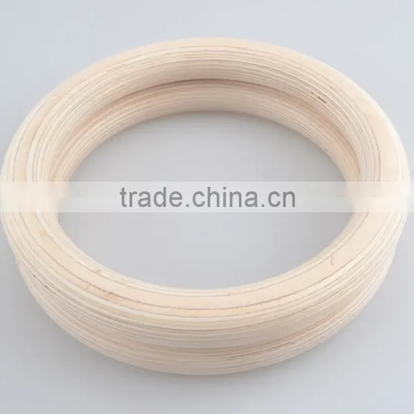 Portable Olympic Gymnastics Rings Home Fitness Gymnastics Wooden Rings for Crossfit Strength Training photo-4